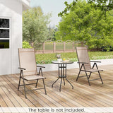 Giantex 2 Pack Folding Patio Chairs, High Back Outdoor Chairs with 7-Level Adjustable High Backrest - Photo 2