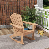 Costaelm Outdoor Adirondack Chair, All Weather Resistant Lawn Chairs Balcony Chair and Fire Pit Chairs - Photo 9