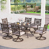 Sophia & William 7 Pieces Cast Aluminium Patio Dining Set for 6 - Photo 8