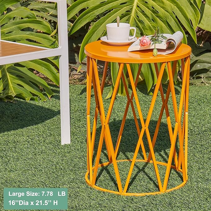 Y&M Set of 3 Stacking Coffee Table for Living Room, Patio Side Table, Indoor End Tables for Bedroom - Photo 3