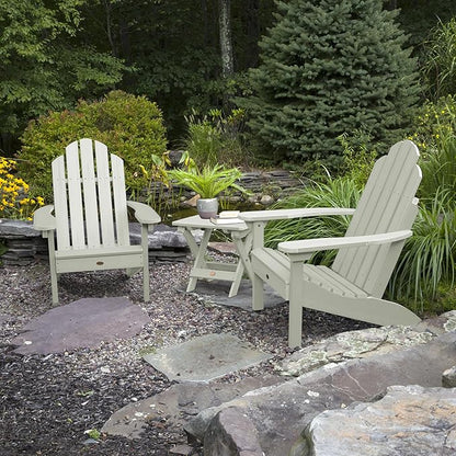 highwood 2 Classic Westport Adirondack Chairs with Folding Side Table, Eucalyptus