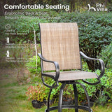PHI VILLA 5 Piece Outdoor Bar Set - Photo 2