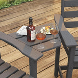 Tall Adirondack Chair, All Weather Resistant Adirondack Bar Stools for Patio, Lawn, Garden, Swimming Pool - Photo 5