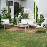 Grand patio 4-Piece Oversized Aluminum Patio Furniture Set - Photo 8
