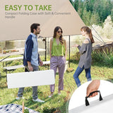 Real Relax 6 feet Plastic Folding Bench with Carrying Handle & Lock - Photo 6