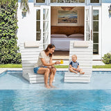 HDPS Pool Lounge Chairs Set of 4, Use in Pools Lounge Chairs up to 10-Inches of Water, Chaise Chairs with Headrest - Photo 6