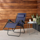 Amazon Basics Outdoor Patio Zero Gravity Lounge Chair with Pillow, Folding Reclining and Textilene Adjustable - Photo 2