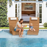 HDPS Pool Lounge Chairs Set of 4, Use in Pools Lounge Chairs up to 10-Inches of Water, Chaise Chairs with Headrest - Photo 6