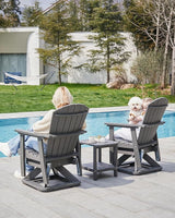 SERWALL Adirondack Swivel Glider Chair, HDPE Outdoor Glider Set of 2, All-Weather Glider Chair for Porch, Balcony - Photo 2