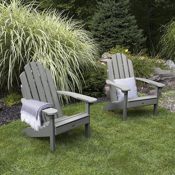 Highwood Classic Westport Adirondack Chairs, 2-Piece Set, Coastal Teak