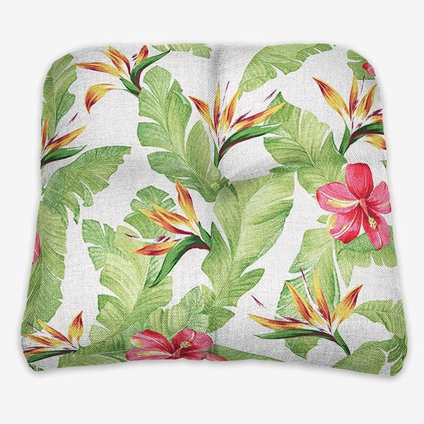 BrylaneHome Tufted Chair Cushion - 18" L x 17" W x 3" H - Patio & Outdoor - Patio & Outdoor - Water - Photo 1