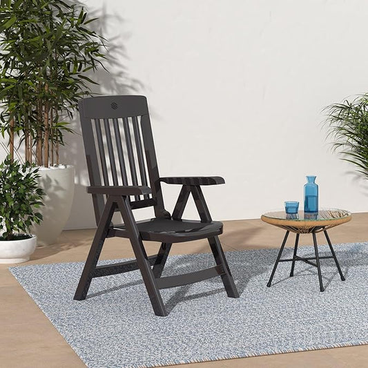 KETTLER Sieger Resin Folding Chair Anthracite Gray