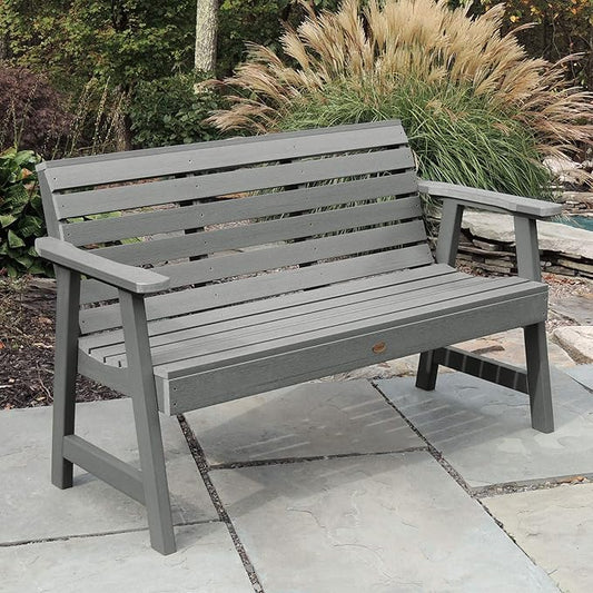 highwood AD-BENW3-CGE Weatherly Garden Bench, 5 Feet, Coastal Teak