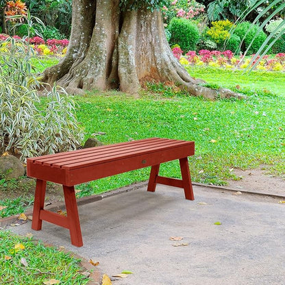 highwood Weatherly Backless Bench, 5 Feet, Rustic Red