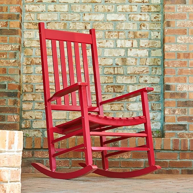 Shine Company Vermont Porch Rocker – Chili Pepper