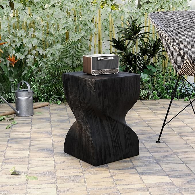 LeisureMod Modern Square Side Table, Accent End Table for Home, Outdoor Patio, Living Room Sofa, Night Stand - Photo 2
