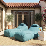 Christopher Knight Home Morton Outdoor Bean Bag Chair Set of 2, Fabric Bean Bag Chair for Adults and Kids - Photo 4