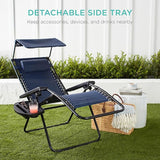 Best Choice Products Folding Zero Gravity Outdoor Recliner Patio Lounge Chair w/Adjustable Canopy Shade, Headrest - Photo 5