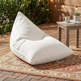 Christopher Knight Home Arlene Twist Outdoor Bean Bag Chair, Fabric Bean Bag Lounger for Adults and Kids - Photo 1