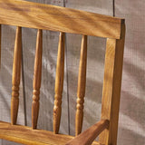 Great Deal Furniture Christopher Knight Home Cody Outdoor Acacia Wood Bench with Shelf, Teak Finish - Photo 6