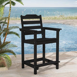 Tall Adirondack Chair, All Weather Resistant Adirondack Bar Stools for Patio, Lawn, Garden, Swimming Pool - Photo 6