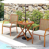 Tangkula 32-Inch Octagon Folding Outdoor Dining Table - Photo 2