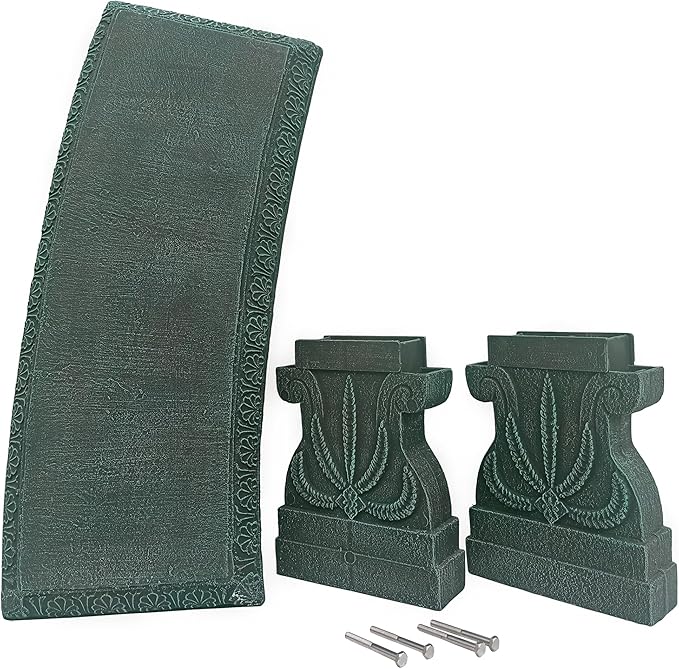 Arcadia Garden Products Outdoor Fiberclay Garden Bench for Patio, Porch, Park, Lightweight and Durable Outside Furniture Decor, Green