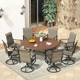 VICLLAX 60" Round Patio Dining Table for 8-10 - Photo 2
