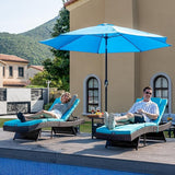 Sundale Outdoor Chaise Lounge Set of 4, Wicker Patio Lounge Chairs for Outside - Photo 8
