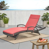 Christopher Knight Home Salem Outdoor Water Resistant Chaise Lounge Cushion, 1 Count (Pack of 1), Red - Photo 2