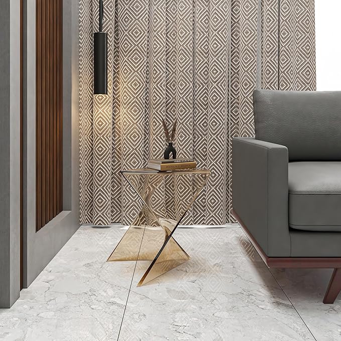 LeisureMod 15.75" Triangular Side Table, Stackable Plastic Accent End Table for Indoor & Outdoor Use - Photo 2