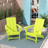 Costaelm Folding Adirondack Chairs, Outdoor Patio Adjustable Lawn Chairs - Photo 2