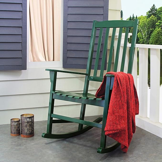 Cambridge Casual AMZ-130818G Bentley Porch Rocking Chair, Rocker, Green