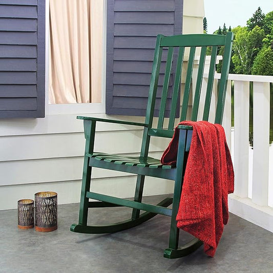 Cambridge Casual AMZ-130818G Bentley Porch Rocking Chair, Rocker, Green