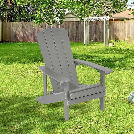 Adirondack Chairs, Plastic Adirondack Chair, All-Weather Resistant Adirondack Chairs, Widely Used in Outdoor, Fire Pit, Deck, Outside, Garden