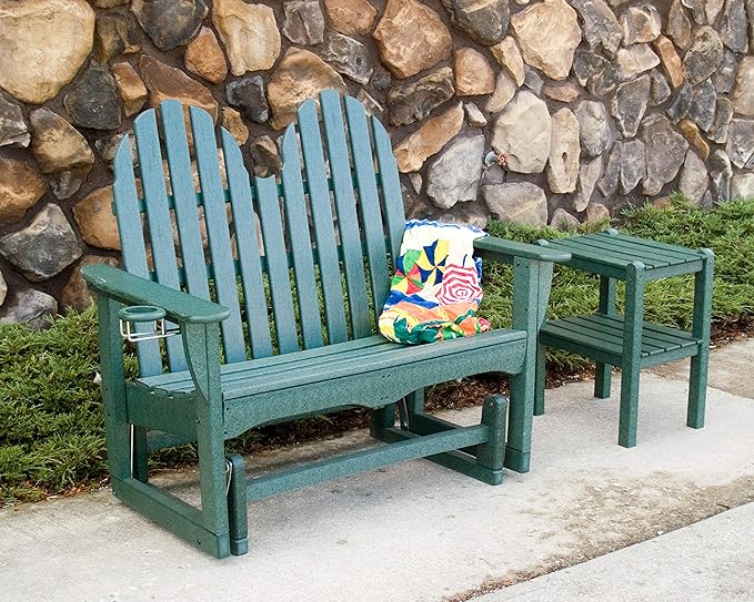 POLYWOOD® Classic Adirondack Glider, Slate Grey - Photo 4