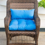 QILLOWAY Outdoor Patio Wicker Seat Cushions Group Loveseat/Two U-Shape/Two Lumbar Pillows for Patio Furniture - Photo 4