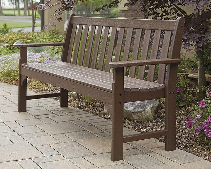 POLYWOOD GNB60MA Vineyard 60" Bench, Mahogany - Photo 2