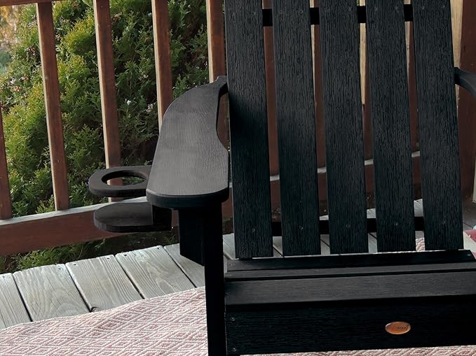 highwood Screw-On Cup Holder for Adirondack Chairs, Black