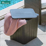 YITAHOME Resin Outdoor Deck Box, 11.5 Gallon Outdoor Storage Box with Removable Lid - Photo 4
