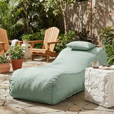 Christopher Knight Home Morton Outdoor Bean Bag Chair, Fabric Bean Bag Chair for Adults and Kids - Photo 1