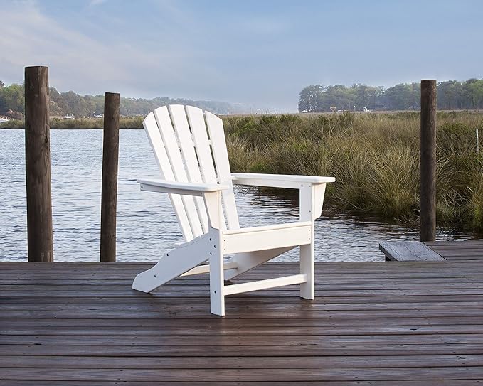 POLYWOOD® Shore Line Adirondack Chair, Black