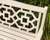 Martha Stewart by POLYWOOD Chinoiserie 48" Outdoor Bench for Patio, Porch & Backyard - Photo 5