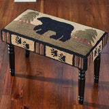 Park Designs Adirondack Bear Hooked Bench - Photo 1