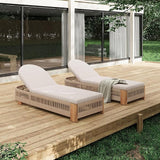 Outdoor Chaise Lounge Set, Patio Chaise Lounge Chairs with Side Table - Photo 5