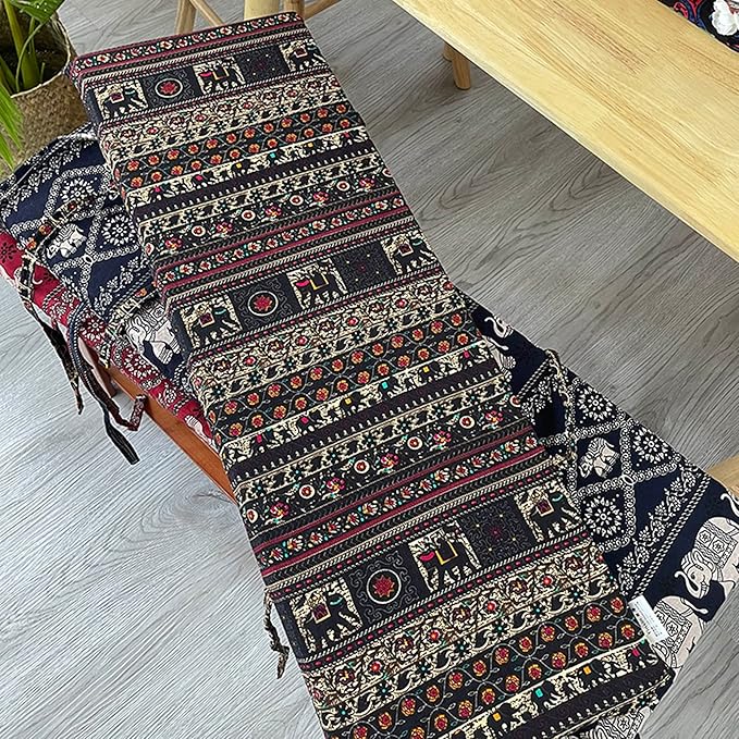 Outdoor Garden Metal or Wooden Bench Cushion, Washable Sofa Cushion, Furniture Kitchen or Dining Bench Seat Mat - Photo 6