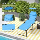 3-in-1 Oversized Sun Tanning Chair with Mat & Face Hole - Photo 4