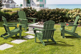 SERWALL Adirondack Chair with Cup Holders - Composite Adirondack Chairs Set of 6 HDPE Outdoor Chairs All Weather Use - Photo 9