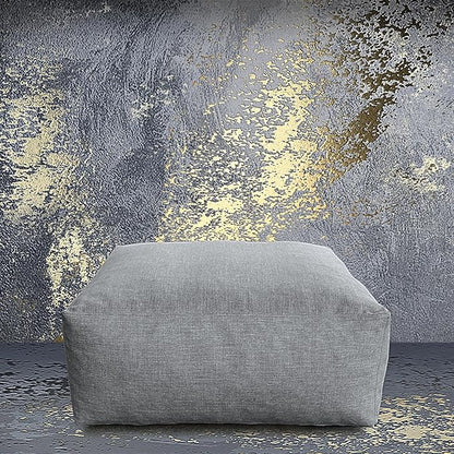 Patio Ottoman, Outdoor Coffee Table Bean Bag Chair, Daybed Sofa Comfy Couch, Modular Patio Sectional Sofa, Water-Resistant Olefin Fabric, High-Density Foam Filled, Comfy Lounge Seat, Dark Gray