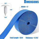 Vinyl Straps for Patio Chair Repair Kit 2'' Wide 20 Ft Long Replacement Straps + 20 Free Rivets for Outdoor Lawn - Photo 3